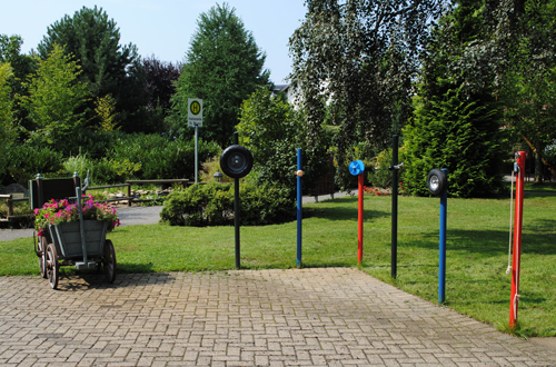 Einblick in den schönen Sinnesgarten des Seniorencentrums